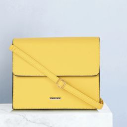 Women Yellow Sling Bag-image-20