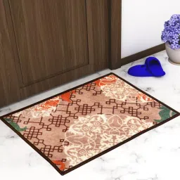 Multicolor Abstract Nylon 22.5x14.6 Inches AntiSkid 1 Door Mat By Athom Living-picture-1