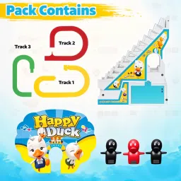 todfod Small Duck Track Set for Kids, Colorful Toy with Fun Rolling Action & Sounds image 2