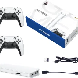 Inquisitive M15 4k Hdmi HD Tv Game Stick 64G With 2.4g Dual Wireless Controller 64 GB with Mario, Crash, GTA, Zelda, Sonic, Tekken3, Street Fighter-45