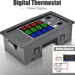 electrolight 4-Bit High Precision 100V 10A 1000W DC Digital Power Meter Voltmeter Ammeter Detector Volt AMP Panel Monitor Current Voltage Tester Voltmeter image 2