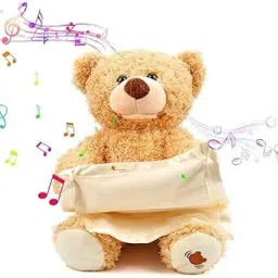Peek A Boo Bear with Security Blanket Interactive - 11 cm-image-79