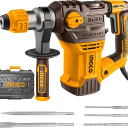 4400BPM | 5.5J with 3 Drills and 2 Chisels | Packed by BMC | 1500W Rotary Hammer Rotary Hammer Drill-10