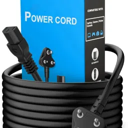 HexaGear Power Cord 1.15 A 1.8 m Metal Briaided Heavy 3 Pin AC Power Cord Cable Power Cord 1.8M Replacement Power Cable v1.1.12-image-67