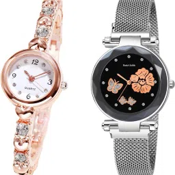 analogue wrist watches for men watches gift | gift for men | latest watches Analog Watch - For Men Har Rose Piyush & Magnet DJLINE Silver Piyush-image-82