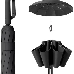 UV Coated Auto Catri for Women with Anti Slip Rubber Grip Umbrella-image-6