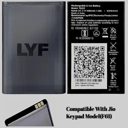 AEV Mobile Battery For LYF All Jio Keypad Mobile(TB20F,F41T,F20B,F90M,F61F,F81E,F50Y,B-R2000,LF-2403N) 2000mAh-picture-18