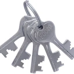 foora Pad Lock Round 65mm with 5 Keys, 8 Lever Double Locking Technology Padlock image 2