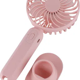 TG S9 (PORTABLE RECHARGEABLE USB FAN) 3 Speed Mode High Speed with 1200mAh Battery S9 Mobile Stand USB Fan-15