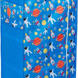 1 Door 6 Shelf Fabric Plastic 2025 PVC Collapsible Wardrobe-22