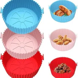 3 Round Silicon Airfryer Tray-image-10