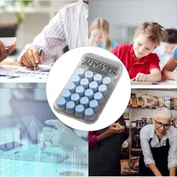 chhogli 3520 LCD Display & Mechanical Buttons Transparent Calculator For Office, Home, School BasicCalculator image 4