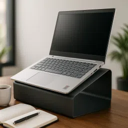 Turn Right Laptop stand 1 Aluminium Floor and Desk Stand Laptop Stand Compatible with Universal Laptops-image-13