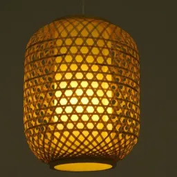nitai bamboo handicrafts Bamboo Lamp/Retro Style Lampshade Light Cover Chandelier Lamp Shade Ceiling Lights Lamp Shade image 4