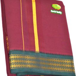 TUNI MANI "NAMO" 9 x 5 Panchakacham Woven Men Dhoti-image-51