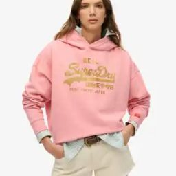 Women Rhinestone Relaxed Fit Hoodie-image-93