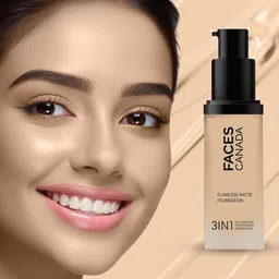 FACES CANADA 3 In 1 Flawless Matte Foundation 30ml - Absolute Ivory 012 image 5