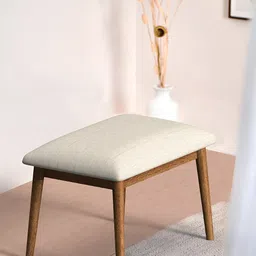 Chumbak Beige Square Shaped Pre-Assembled Wooden Cushion Lounge Chair-image-4