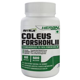 NutriJa Coleus Forskohlii Extract 500mg,  60 capsules  Unflavoured -52