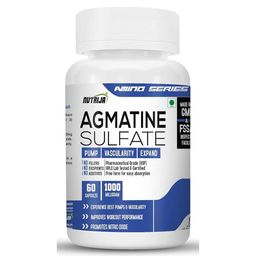 NutriJa Agmatine Sulfate 1000mg,  60 capsules  Unflavoured -48