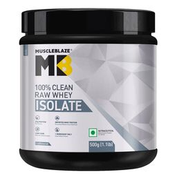 MuscleBlaze Raw Whey Isolate,  1.1 lb  Unflavoured -25
