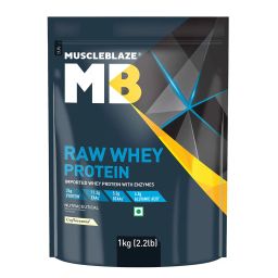 MuscleBlaze Raw Whey Protein,  2.2 lb  Unflavoured -18