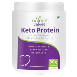 Natures Velvet Keto Protein,  0.88 lb  Unflavoured -image-23