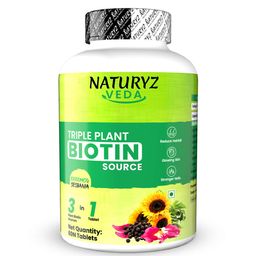 Naturyz Veda Triple Plant Biotin,  60 tablet(s)  Unflavoured -11