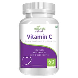 Natures Velvet Vitamin C (1000 mg),  60 tablet(s)  Unflavoured -16