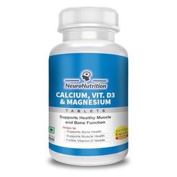 NeuroNutrition Calcium with Vitamin D3 & Magnesium,  60 tablet(s)  Unflavoured -17