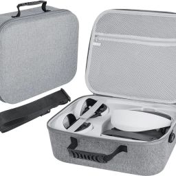 TMG PSVR2 Carrying Case, Storage Bag Travel Bag for PSVR2 Controller and Headset Gaming Accessory Kit-image-24