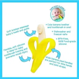zuosedi Banana Teether Soothers For baby BPA Free teether for baby (Multi-colour) Teether image 4