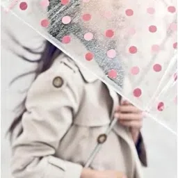 homcartell Polka Dot Pattern Umbrella with Lightweight and Portable Design, Strong Umbrella Umbrella image 3