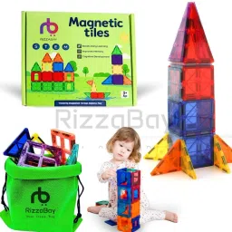 MAGNETIC TILES FOR KIDS BUILDING BLOCKS AGE 3+-30