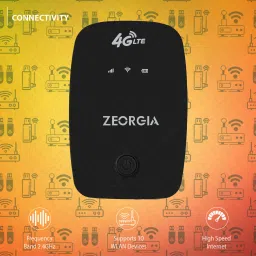 Zeorgia 4G LTE Portable WiFi Hotspot Dongle with All SIM Network Support Data Card image 5