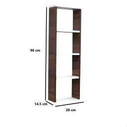 allie wood Practical Board Engineered Wood Open Book Shelf image 4