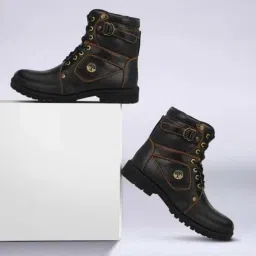 Men's Ankle Length Boots- Elevated Look, Utmost Comfort, Firm Grip Boots For Men-picture-9