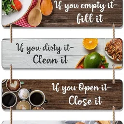Kitchen Decorative Wall Hanging Wooden Decoration Item for Home, Office-picture-12