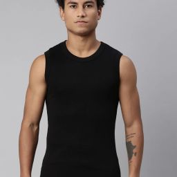 Side Branding, Tag Free Comfort & Smartskin Technology Style# 014 Gym Men Vest-image-70