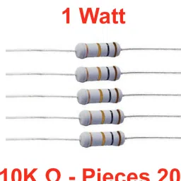20 pieces of 10K Ohm_1WATT Resistance Fixed Resistor-18