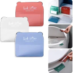 Toilet Cover Lifter Avoid Touching Toilet Seat Lifter Toilet, Seat Handle Adhesive Fit Toilet Seat Lid Lock-12