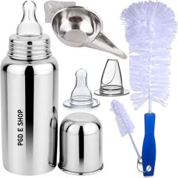 Baby Milk Water Feeding with Cleaning Brushes,Paladai & Nipples - 300 ml-image-12