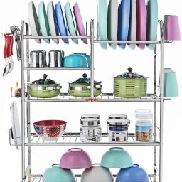 Utensil Kitchen Rack 31x24 Inches/ Kitchen Dish Rack/ Plate & Cutlery Stand/ Kitchen Storage Rack/ Steel-image-83