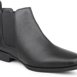 Women Black Mid-Top Chelsea Boots Boots For Women-image-45