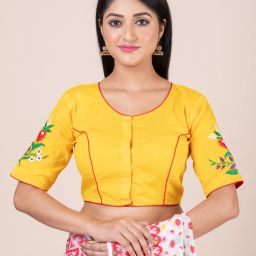 Round Neck Women Blouse-image-9