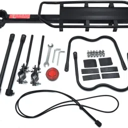 Cycle Carrier Aluminum Alloy Adjustable Rear Rack 110 Lbs Capacity Aluminium Bicycle Carrier-image-12
