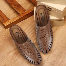 Ethnic Wear Wedding Party Half Shoes For Men Mojri Casual Formal Peshawari Juti Ethnic Mule For Men-image-73