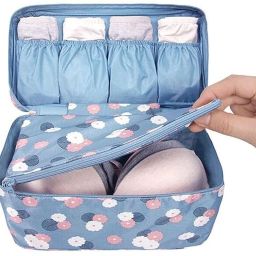 Nylon Multifunctional Bra Underwear Organizer Bag Slide Portable Cosmetic Makeup Small Travel Bag - FREE-image-58
