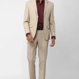 Men Single Breasted - 2 button Solid Suit-image-86