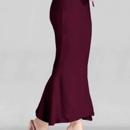 LEGANCY FASHION FISH CUT WINE M 3 Lycra Blend Petticoat-image-68